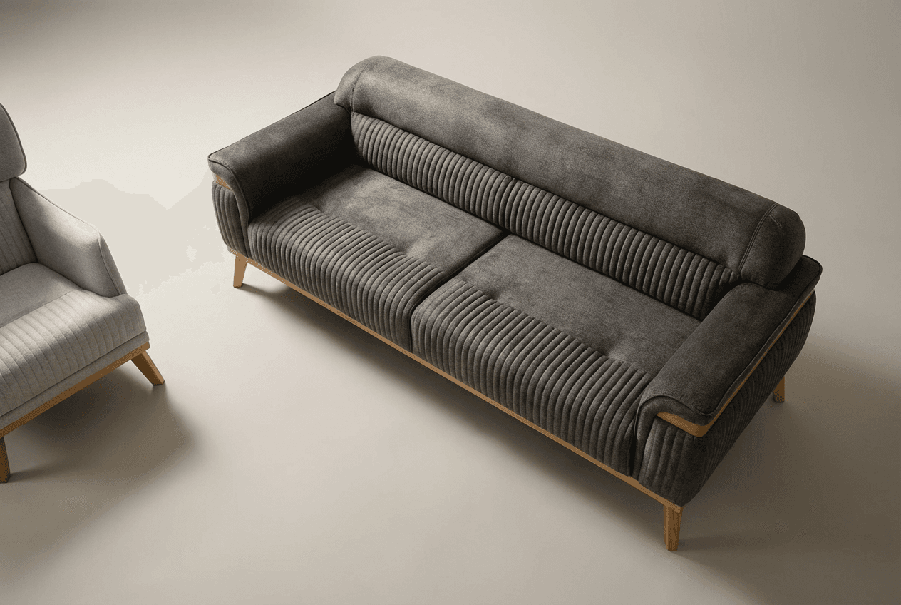 Angel Koltuk Takımı Kahverengi (3+1)