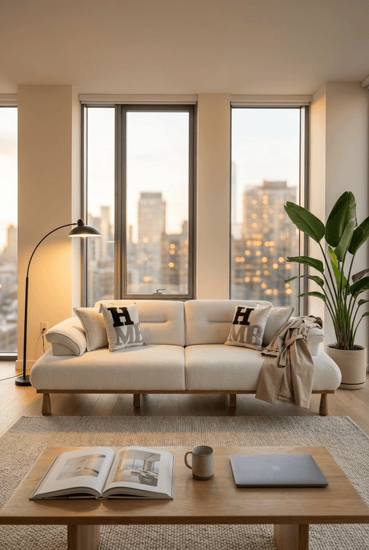 Prada Mekanizmalı Üçlü Koltuk Krem